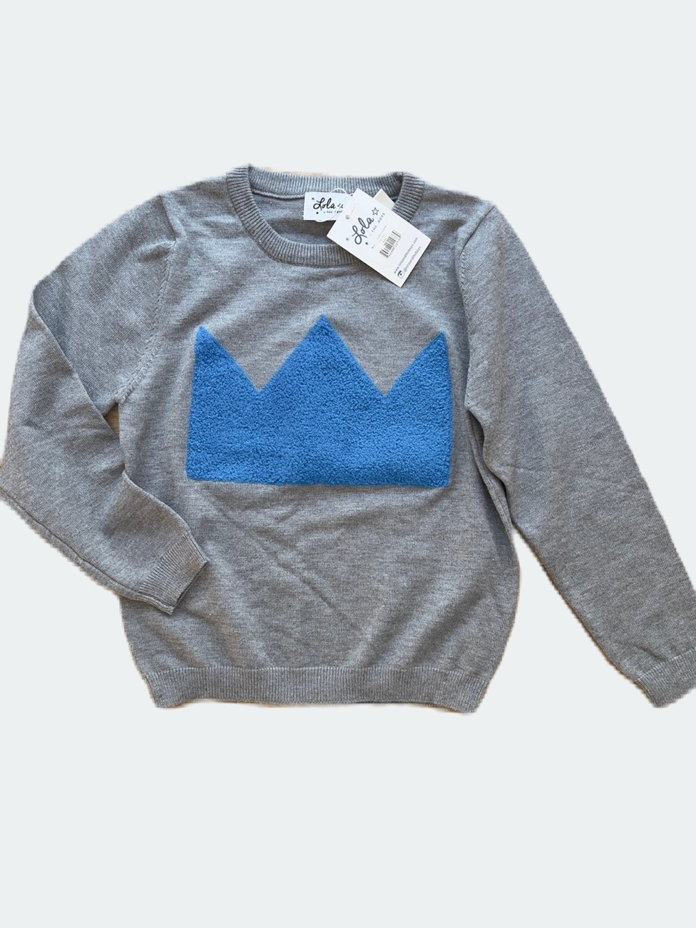 Lola + Boys Gray Knit Sweater